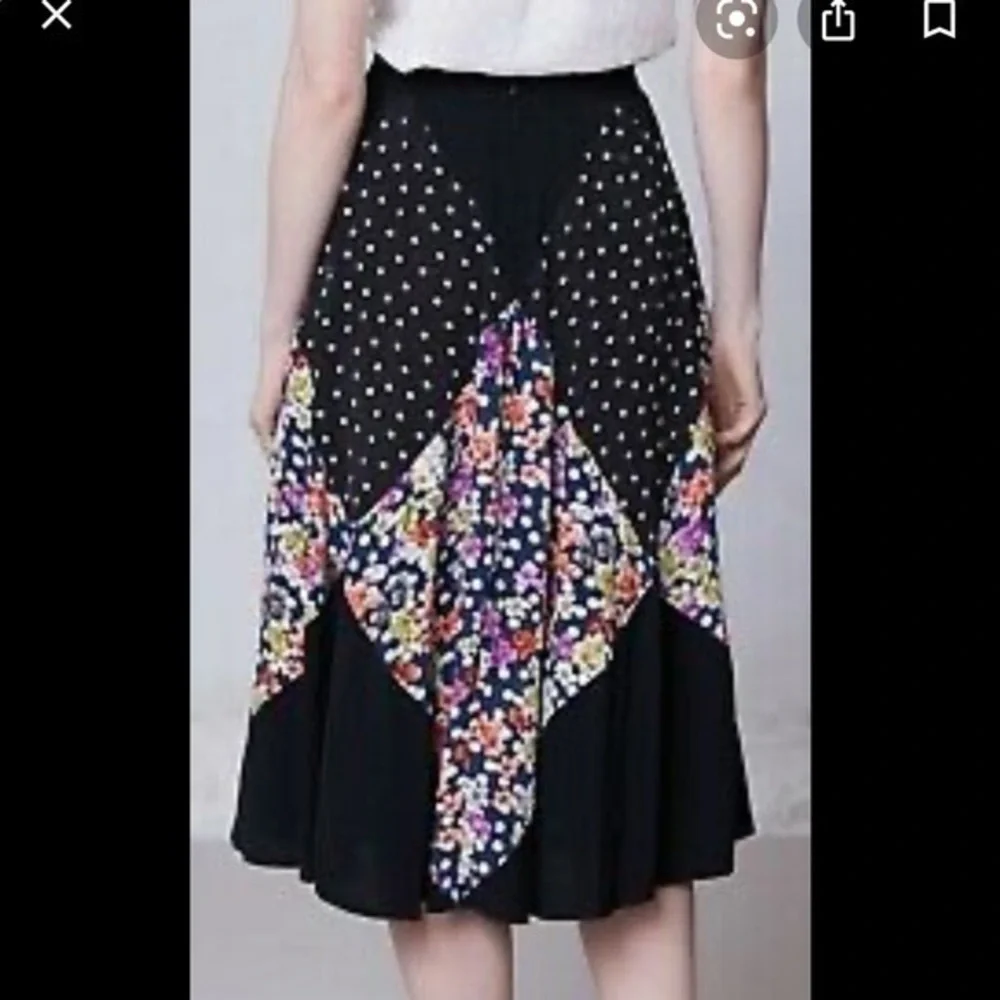Anthropologie diamonds floral skirt. Size 0